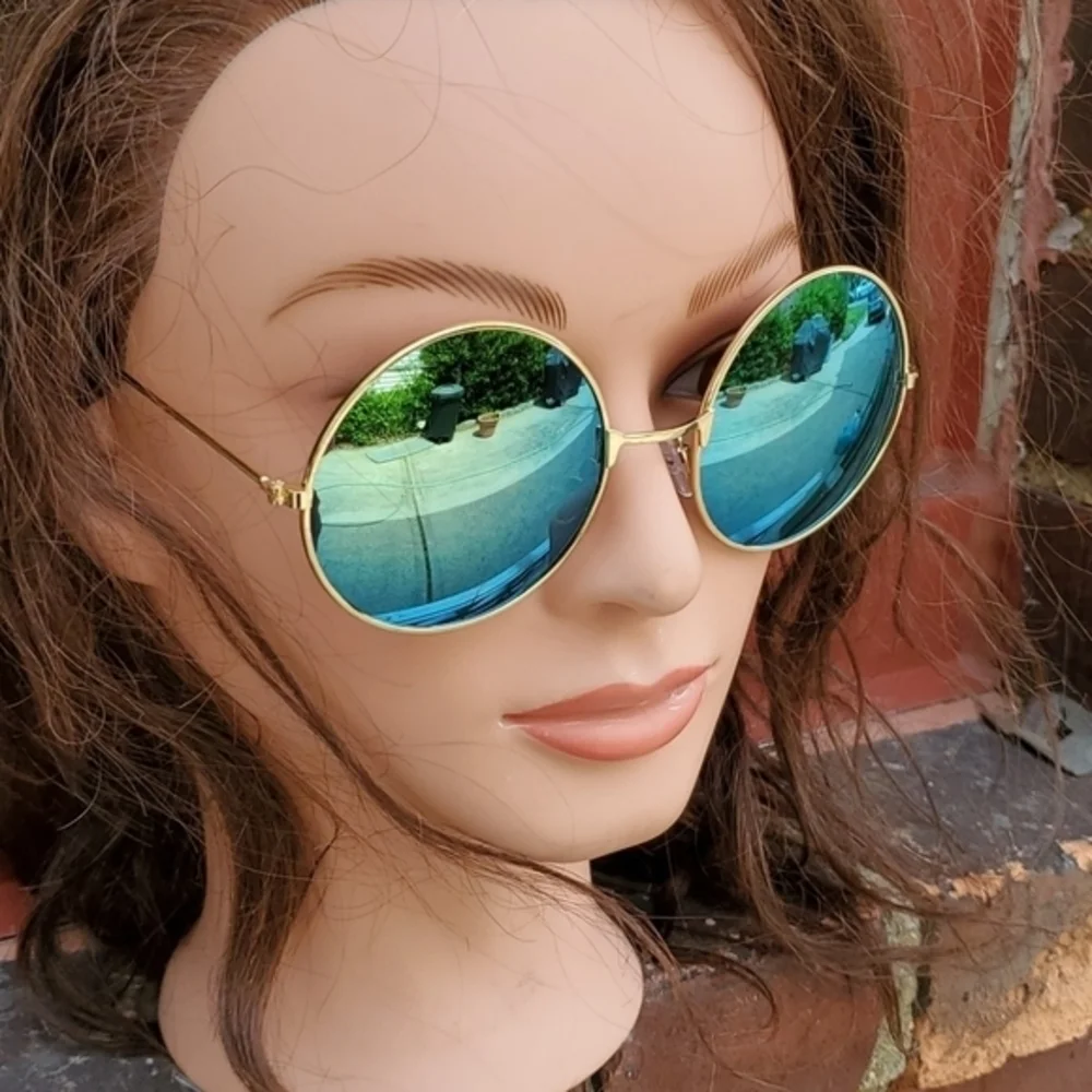 Circle‎ Steampunk  Green tint sunglasses 5 star rated NEW